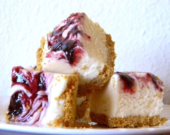 Julie's Fudge - BLACKBERRY CHEESECAKE With Graham Cracker Crust - 6 PIECES (over 1/2 pound)