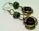 knotted rose - earrings