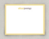 Modern Stripe Personalized Notes