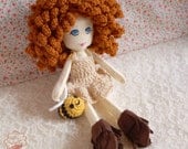 Saffron and Honey OOAK Art Doll with Pet Bee - Helps Honey Bee Foundation