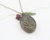 Reminisce - A Rose for My Love - Elegant, Exquisite, Beautiful Everyday Necklace. Sweet Heirloom Quality Gift.
