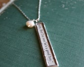 But I'm sure he's a good boy - Soldered Pendant on Sterling Silver Chain