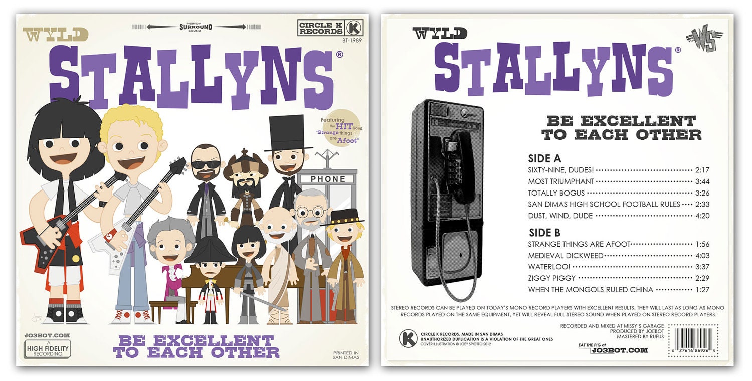 Wyld Stallyns Front and Back Set