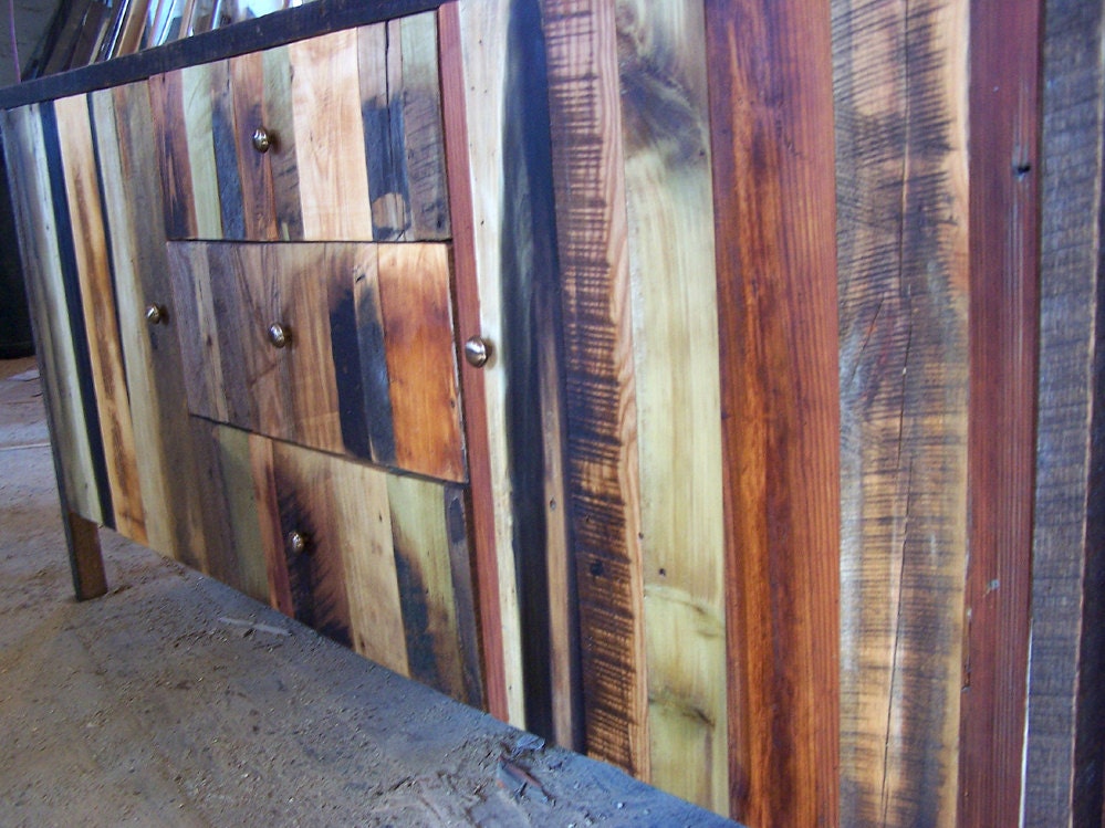 Modern Buffet Design Handcrafted from Reclaimed Wood