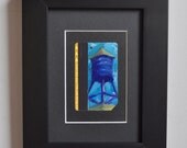 Art Oil Painting New York City Water Tower on Recycled NYC Subway Card