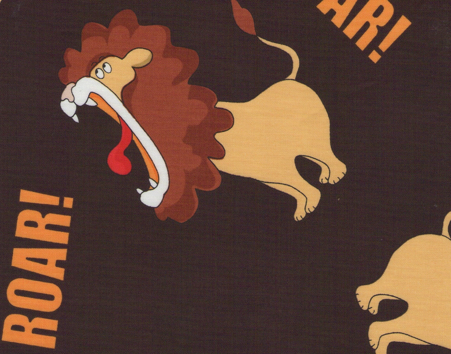 Roar 100% cotton fabric 1 yard x 44 inches