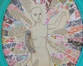 She knew they would never see her for who She truly was... Original Mixed Media Art