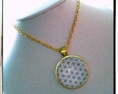 Flower of Life Cabochon Necklace- More Colors Available