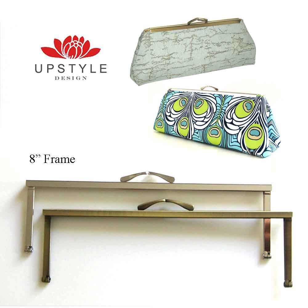 Metal Purse Frames - FIVE 8" Open Channel Frames - Ships from the USA