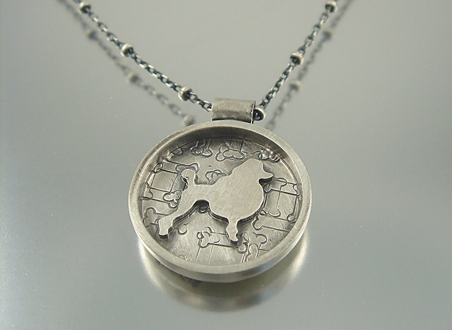I Love My  Poodle Necklace
