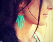 Turquoise Spike earrings