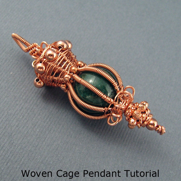Woven Cage Pendant - Wire Jewelry Tutorial