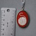 Knitting Necklace Hand Embroidered Pendant with Miniature Yarn and Knitting Needles, Choose Your Colors, Made To Order