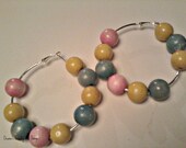 Clearance Sexy Pastel Wood Hoops
