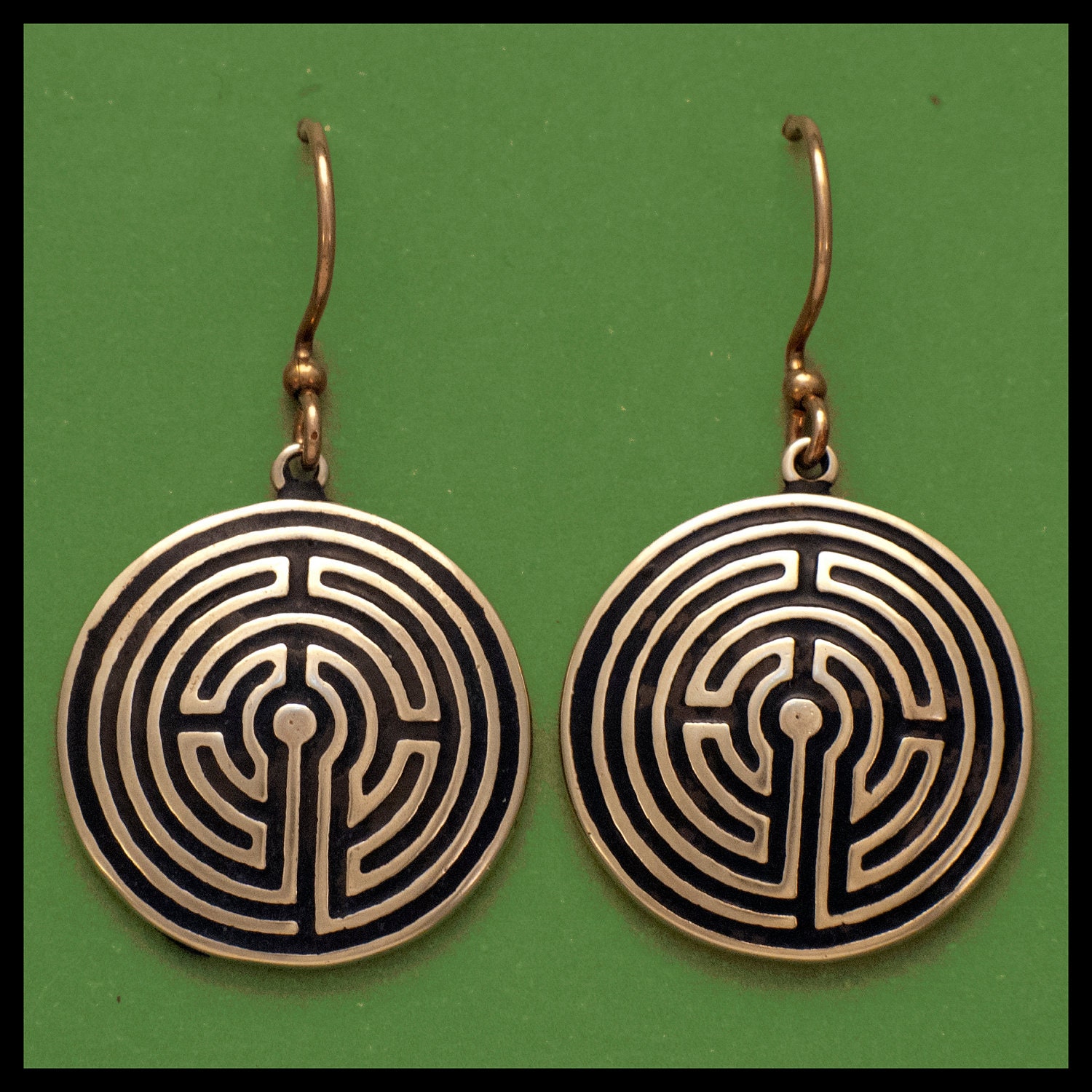 ABINGDON LABYRINTH- Bronze- Earrings