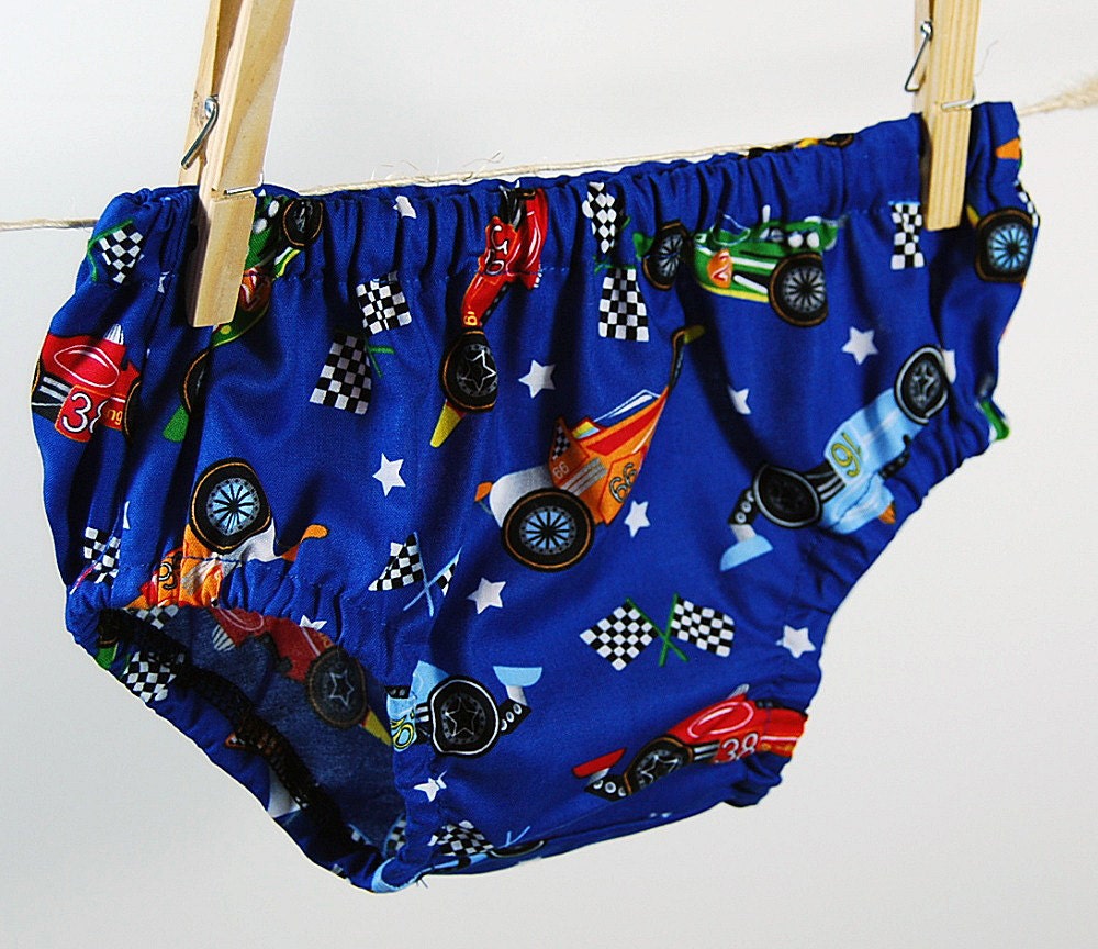 Little Boys Diaper Cover - Nascar
