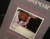 DEPOSIT: Engagement Photo Cover Destination Wedding Passport Save the Date