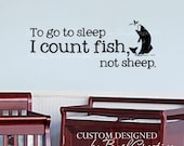 Wall Decals Nursery Fishing Fish Baby Humor 040-40"