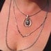 Summer Sale Vintage HMS Madeira Creations Cameo triple layer Necklace