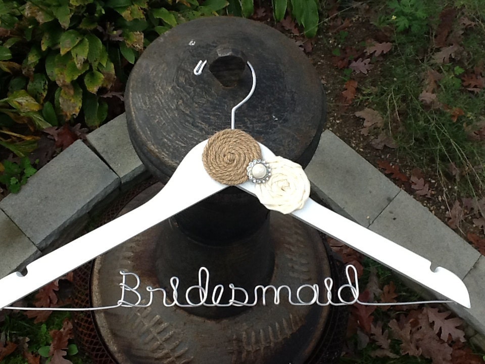 BURLAP personalized wedding dress  hanger , personalized hanger , wedding dress hanger , dress hanger