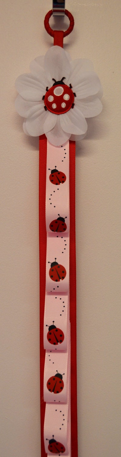 Ladybug Ribbon Headband Holder