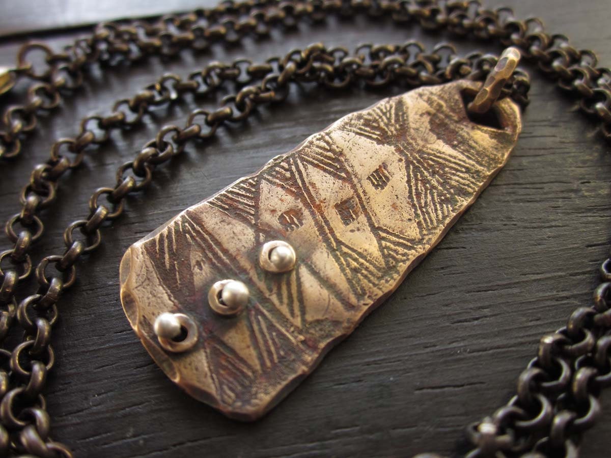 Bronze Tablet Pendant