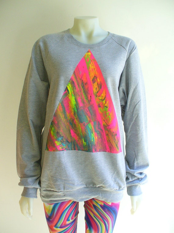 Neon Marble Pyramid Sweatshirt