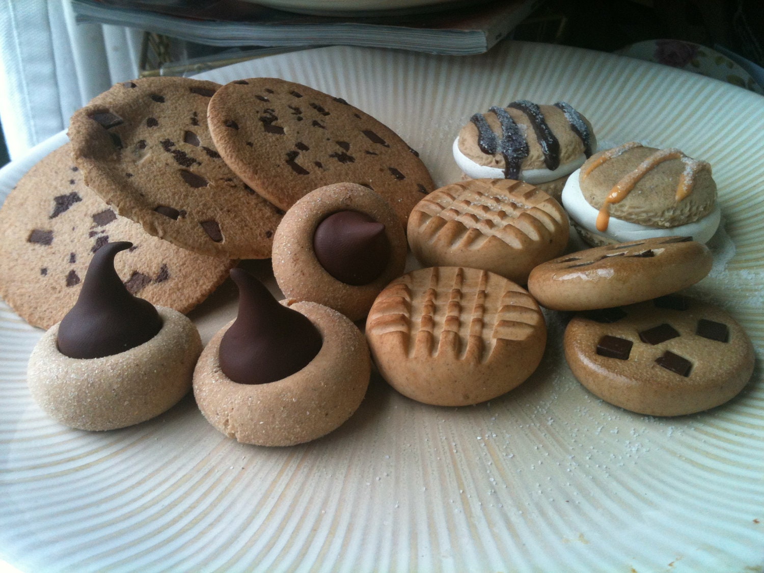 Artificial polymer clay cookie assortment