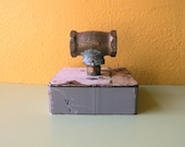 Gray Keepsake Box, Industrial Decor for home and office