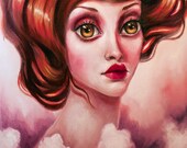 Stormy Weather by Elizabeth Caffey. Original oil painting on canvas. surreal figurative art 18x24 on sale