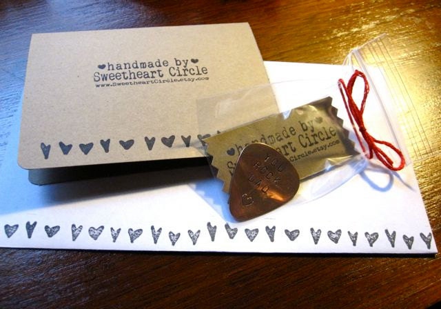 YOU ROCK DAD hand stamped guitar pick