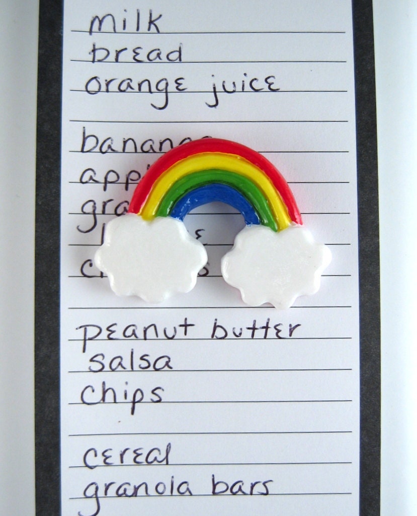 Rainbow magnet - cute & colorful fridge magnets, kitchen decor