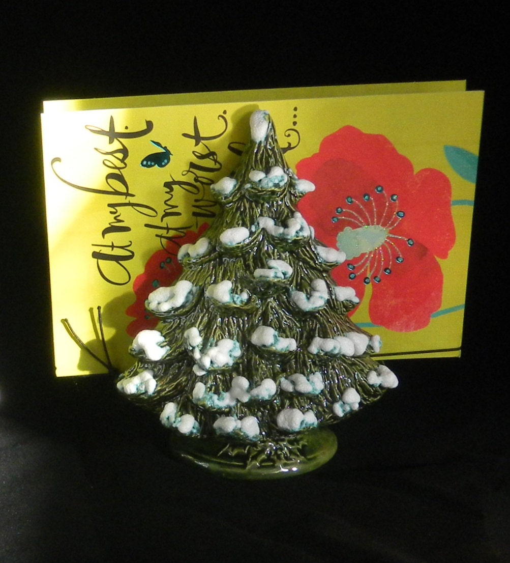 Ceramic  tree  card Holder or tree napkin holder