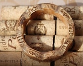 Portable Spanish Vacation Upcycled Sidra Cork OOAK handmade resin bangle