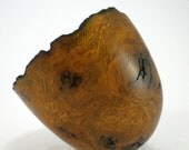 The Golden Swirls Oak Burl Wood Bowl