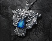 Heart of the Ocean - Bermuda Blue Swarovski and Silver Pendant