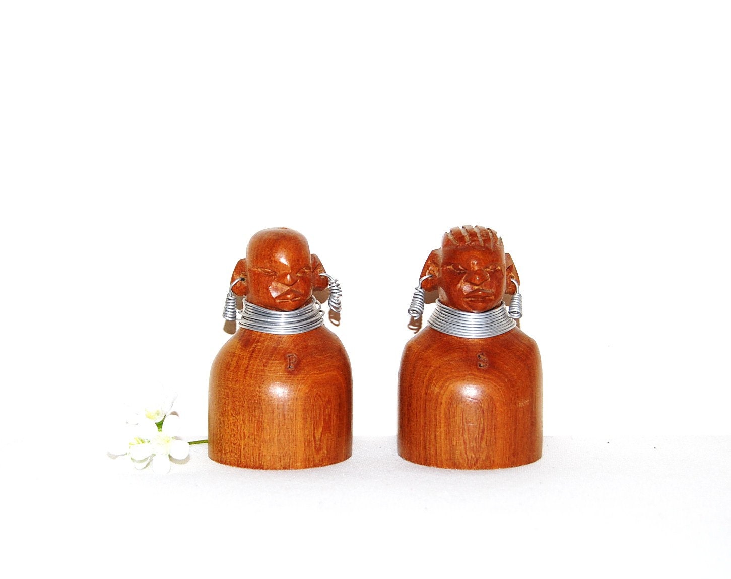 Vintage Tiki Salt and Pepper Shakers