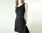 Vintage 60s Dress Party Dress 1960s Black Cocktail Dress M