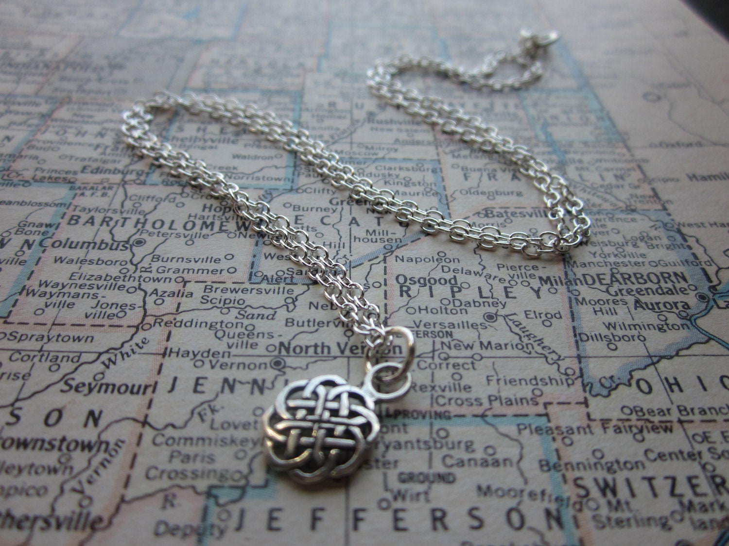 The Rebecca Necklace - Sterling Silver Celtic Knot Necklace