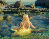 Little Mermaid  (fashion photography Disney inspired, Los Angeles) digital color photography 12x18 metallic poster