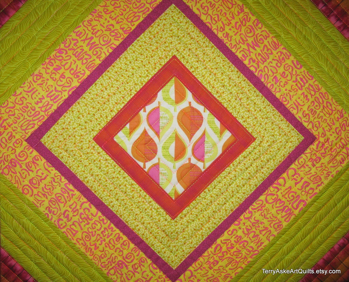 Modern Quilt - Asymmetrical On-Point Squares