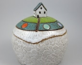 Lucky Seven...Lidded Box in Stoneware