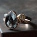 Black Diamond Ring in 14kt Rose Gold - Engagement