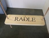 Wood Tree Swing and  Rope