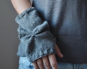 Gray Fingerless Gloves