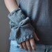 Gray Fingerless Gloves