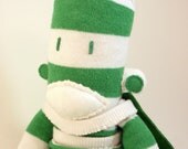 Captain Clover the Handmade Good Luck / Get Well Soon Sock Monkey