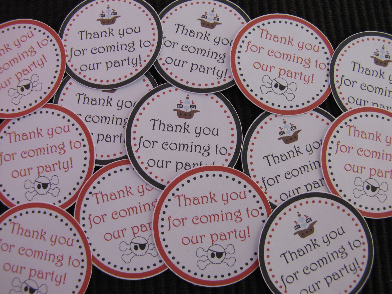 Pirate Themed Table Confetti Customized - You choose the colors