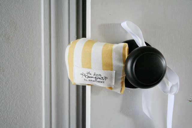 the door bumper - yellow stripe
