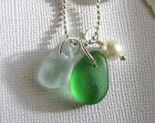 Green Seaglass Seafoam  Ocean Colors